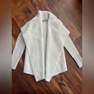 Bagatelle Cream Shawl Collar Sweater